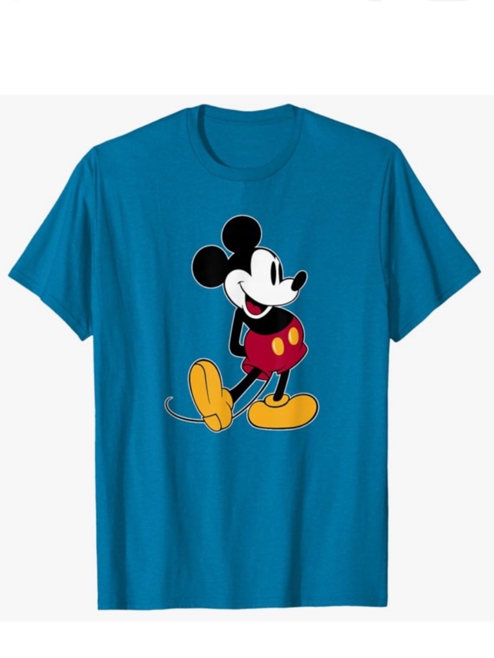 Disney - Mickey Mouse Classic Pose T-Shirt in Sapphire Blue.